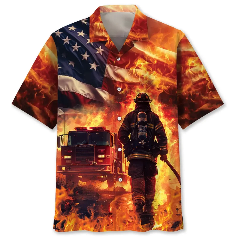 Firefighter Memories Hawaiian Shirt BS2763691 - Been Store