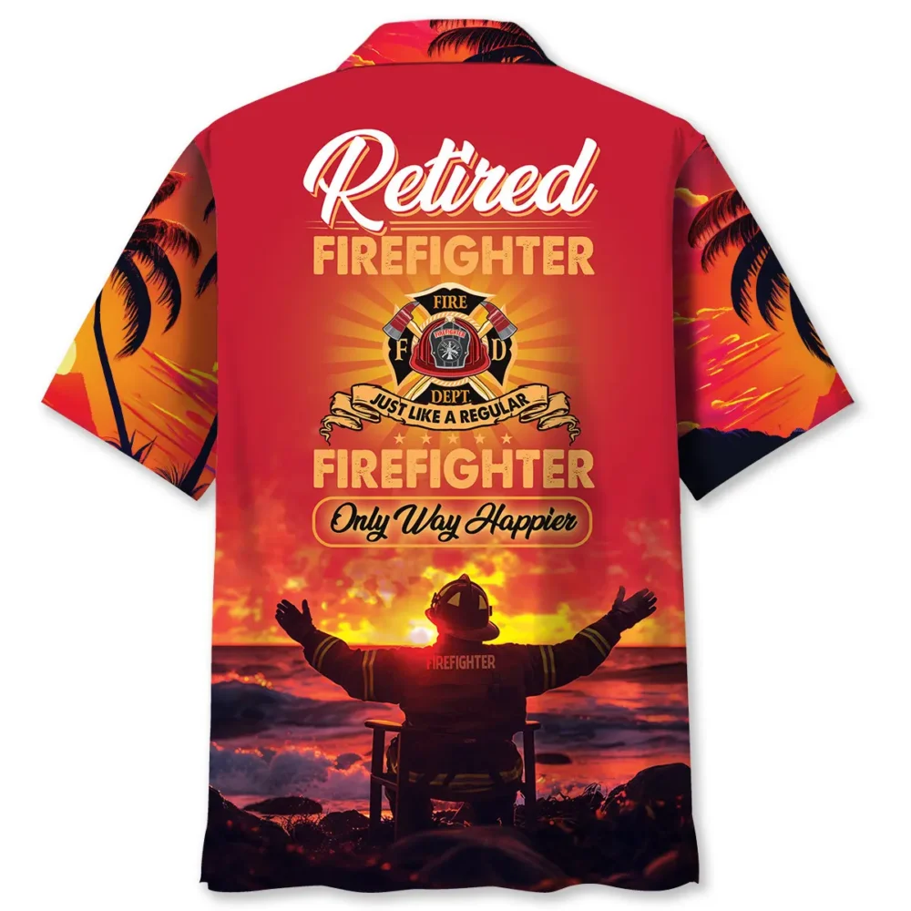 Firefighter Retirement Hawaiian Shirt BS2763577 - Been Store