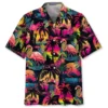 Flamingo Retro Palm Tree Hawaiian Shirt BS2763186 - Been Store