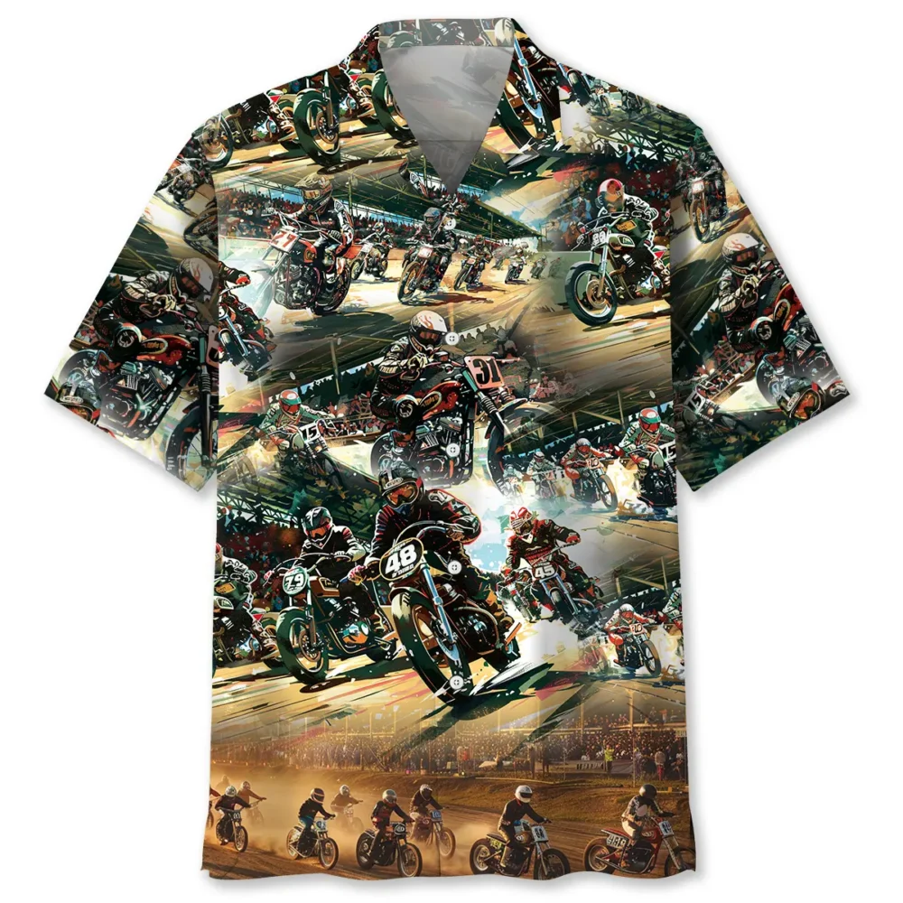 Flat Bike Racing Hawaiian Shirt BS2763531 - Been Store