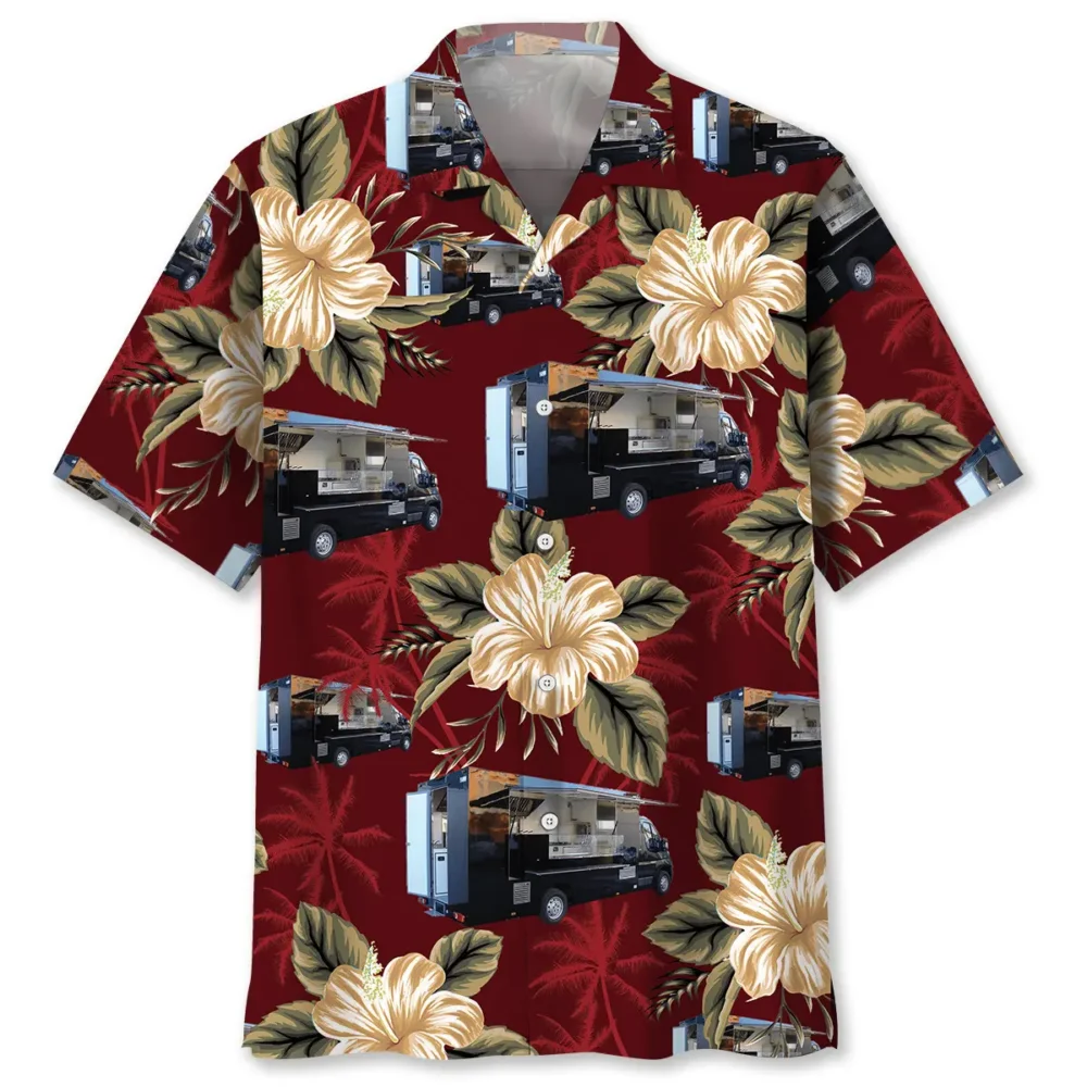 Floral Street Food Truck Hawaiian Shirt BS2763665 - Been Store