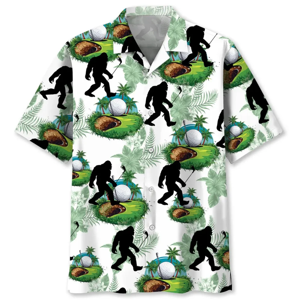 Funny Bigfoot Golf Hawaiian Shirt BS2763484 - Been Store