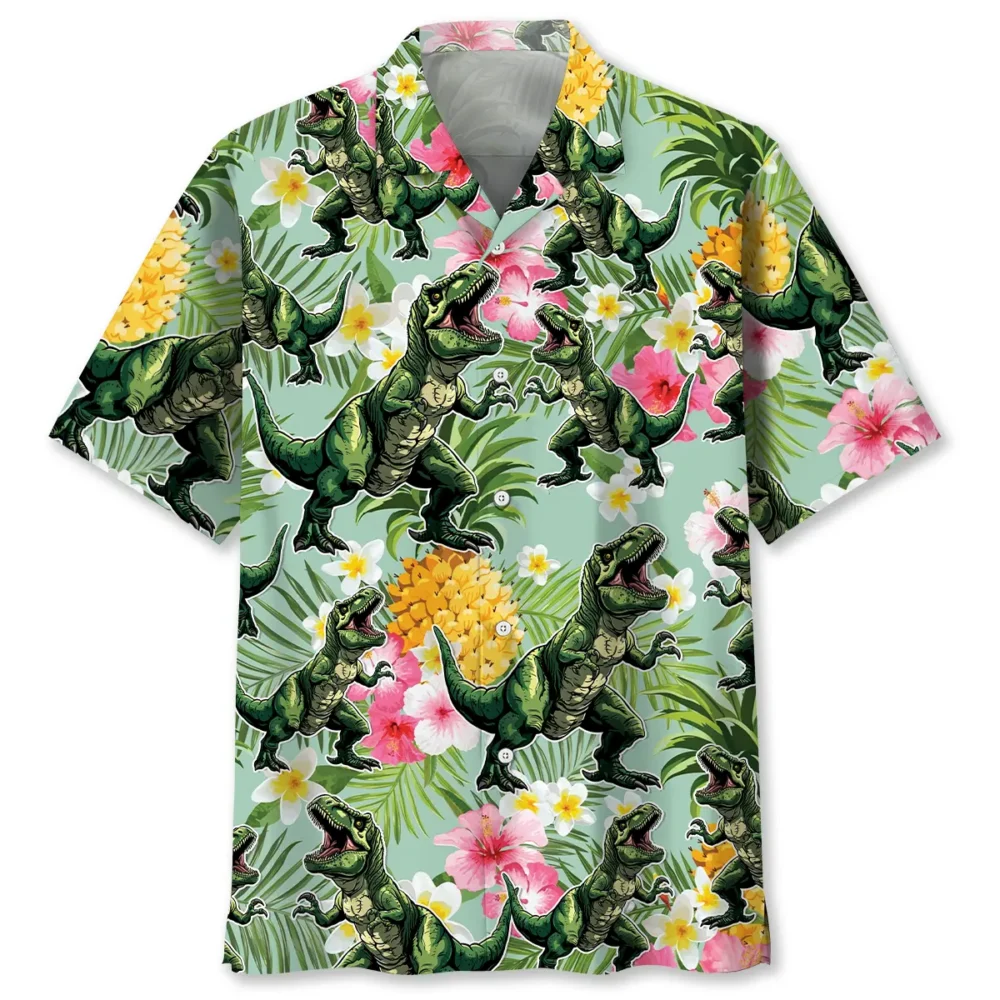 Funny Dinosaur Pineapple Hawaiian Shirt BS2763962 - Been Store