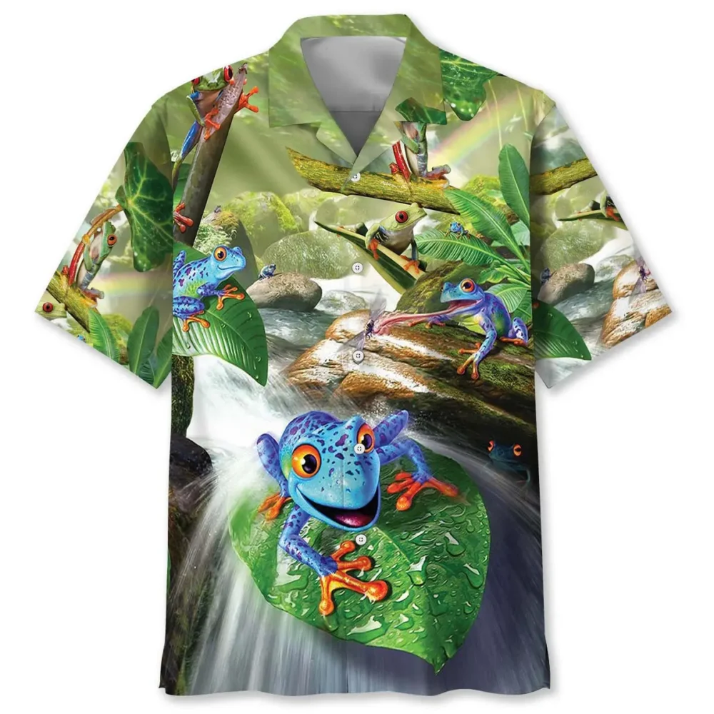 Funny Frog Hawaiian Shirt BS2763925 - Been Store