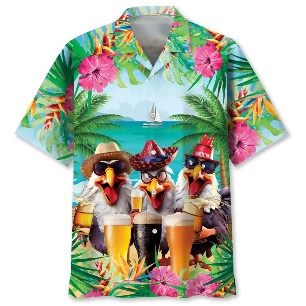 Funny Rooster Hawaiian Shirt BS2763164 - Been Store