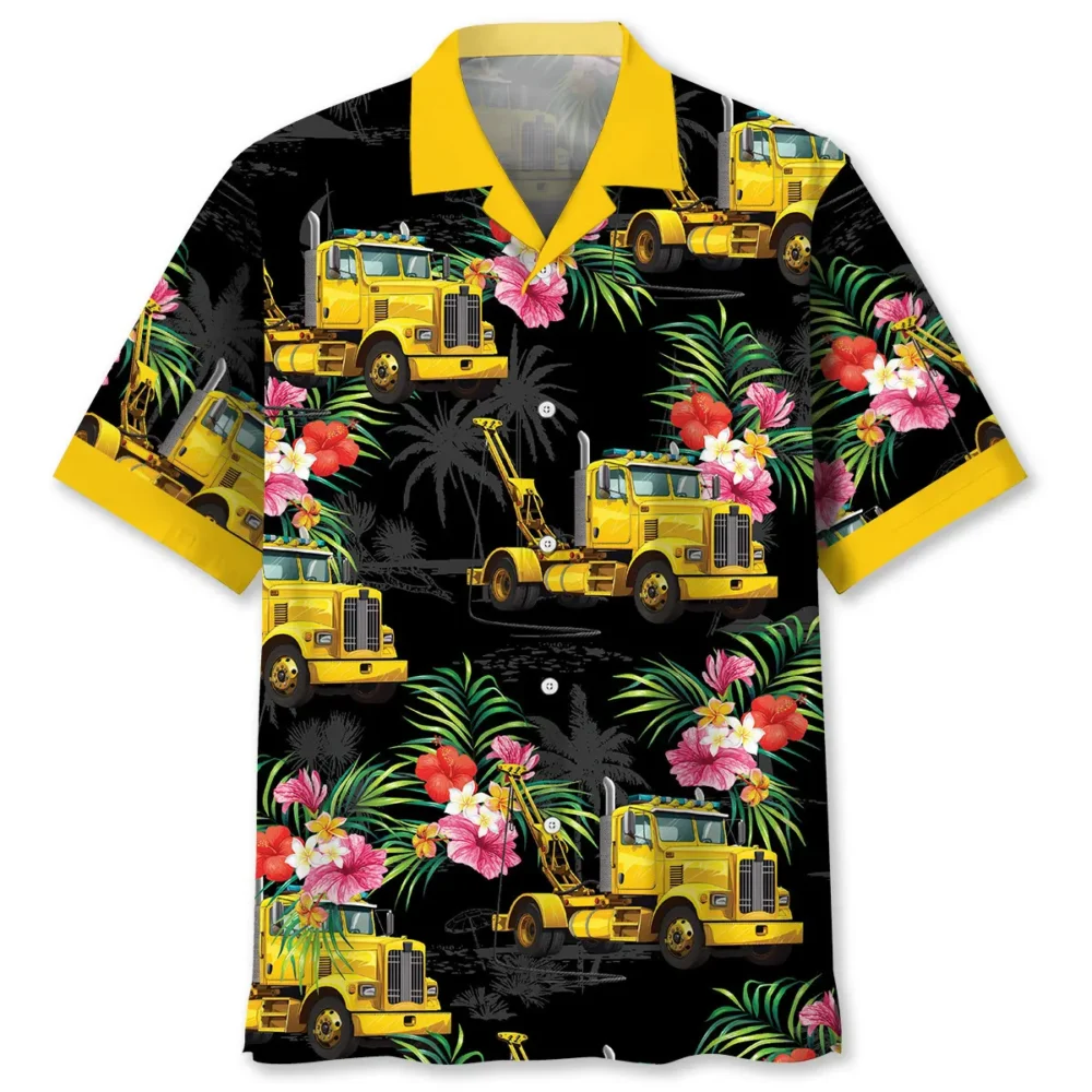 Funny Tow Truck Tropical Hawaiian Shirt BS2763855 - Been Store