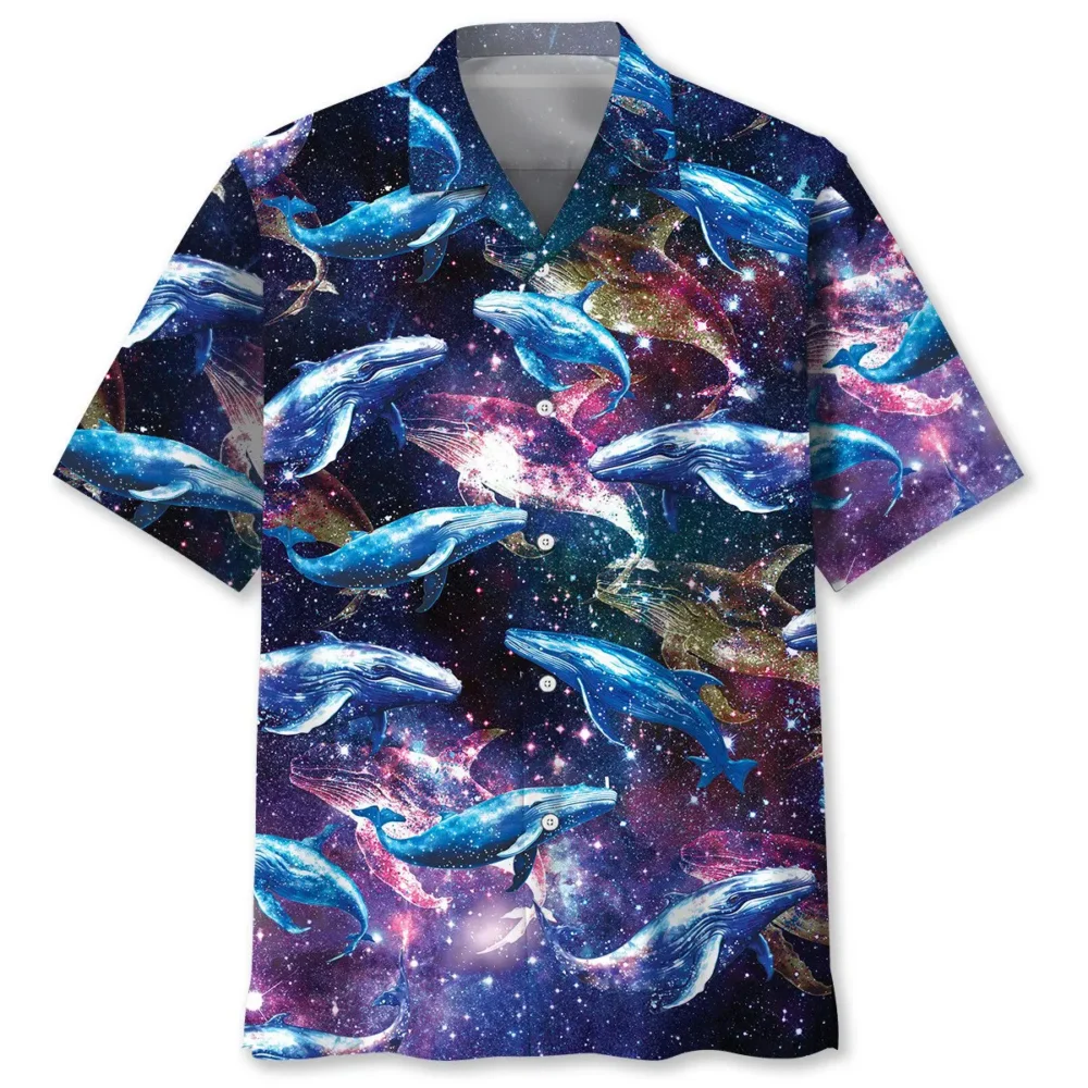 Galaxy Whale Hawaiian Shirt BS2763136 - Been Store