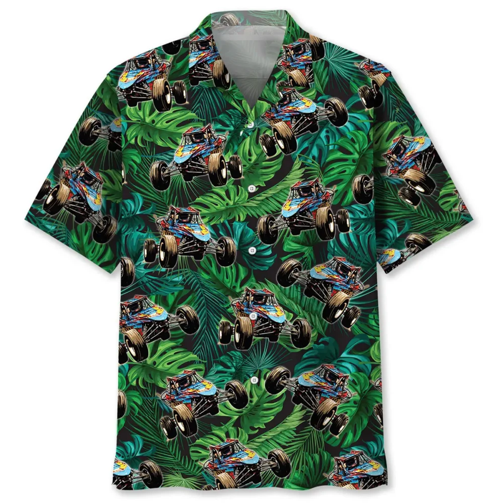 Green Quarter Midget Car Racing Hawaiian Shirt BS2763211 - Been Store