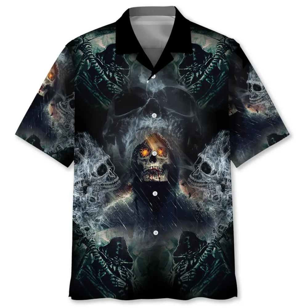 Grim Reaper Skull Hawaiian Shirt BS2763151 - Been Store