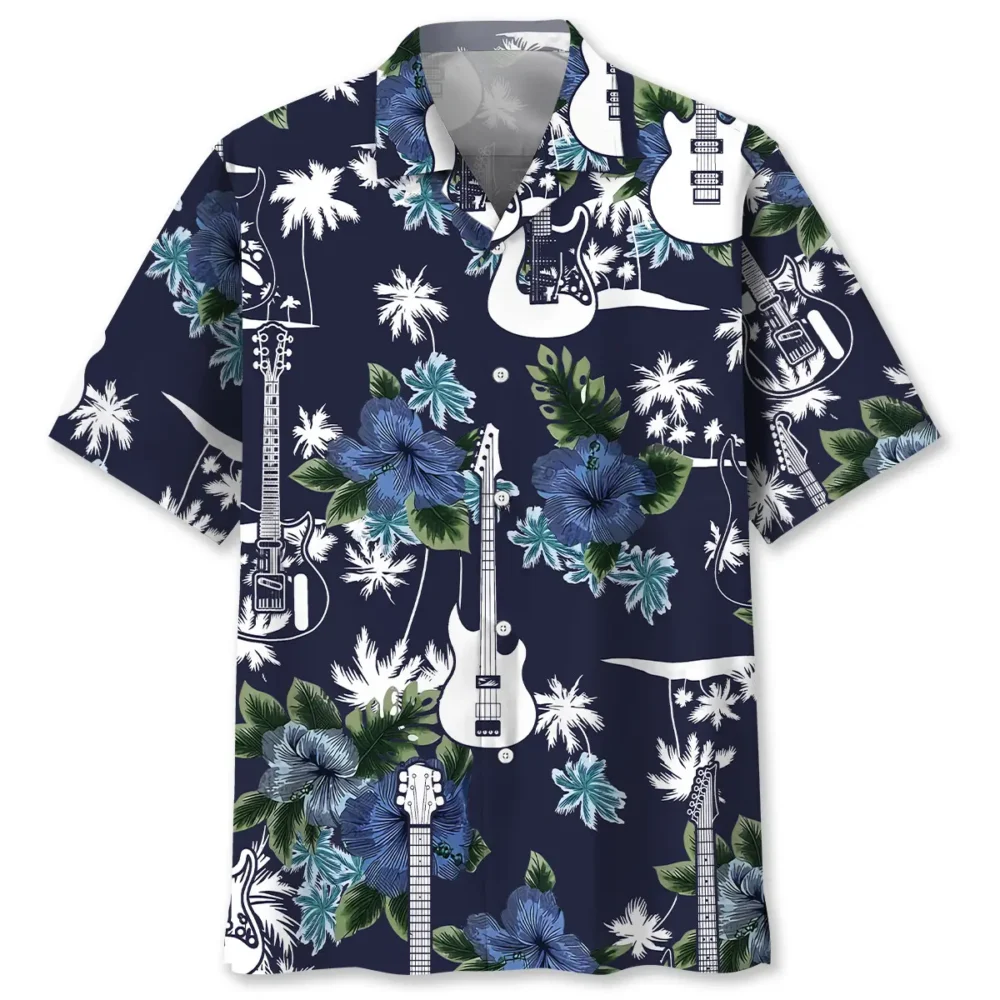Guitar Blue Nature Hawaiian Shirt BS2763669 - Been Store