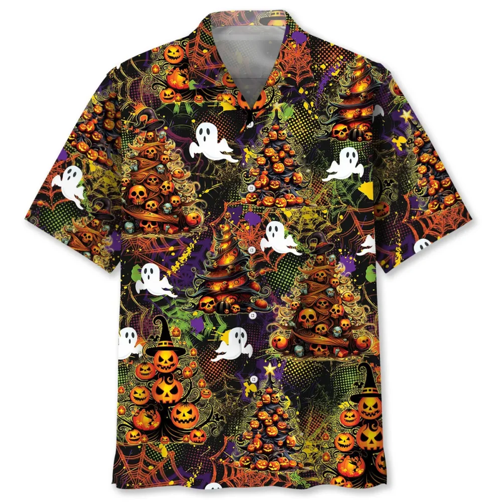 Halloween Christmas Tree Hawaiian Shirt BS2763246 - Been Store