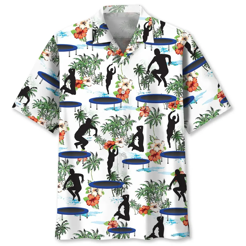Happy Jump Trampoline Hawaiian Shirt BS2763198 - Been Store