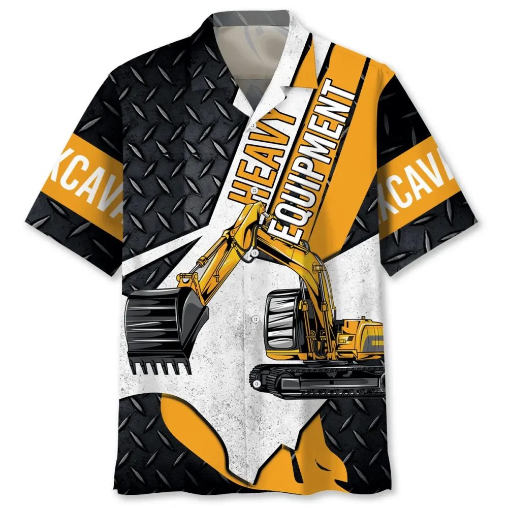 Heavy Equipment Excavator Hawaiian Shirt BS2763935 - Been Store
