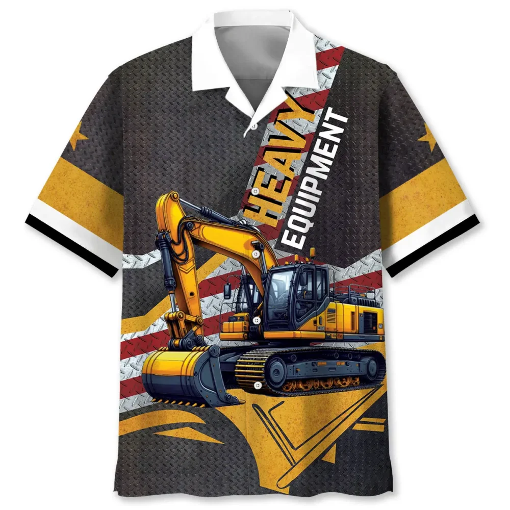 Heavy Equipment Excavator Hawaiian Shirt BS2763904 - Been Store