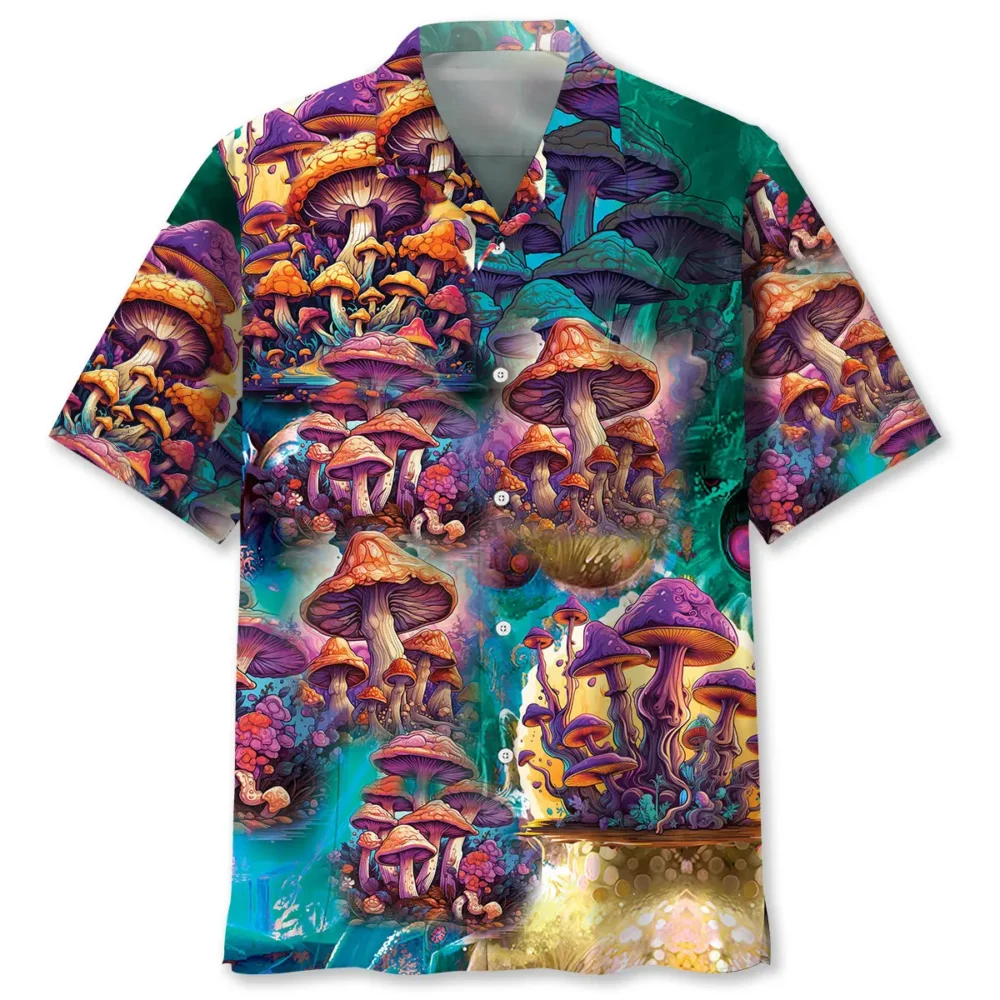 Hippie Mushroom Hawaiian Shirt BS2763219 - Been Store