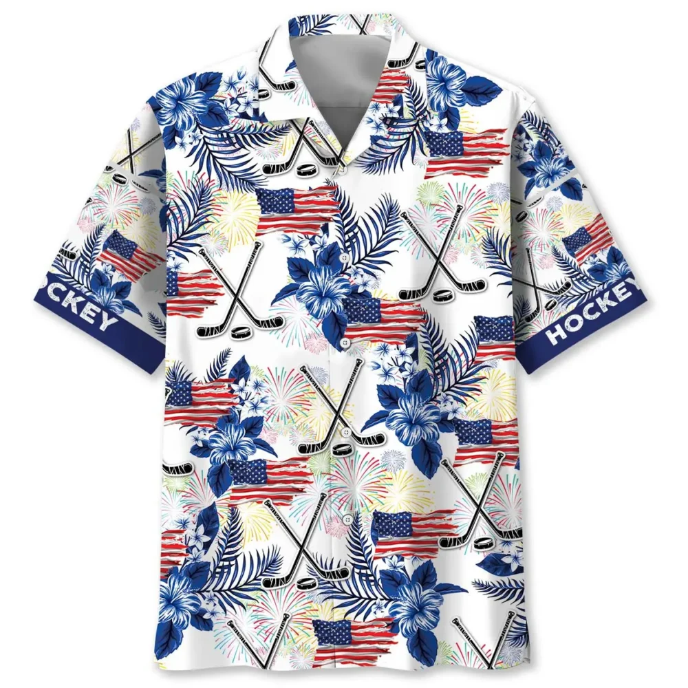 Hockey USA Theme Hawaiian Shirt BS2763982 - Been Store