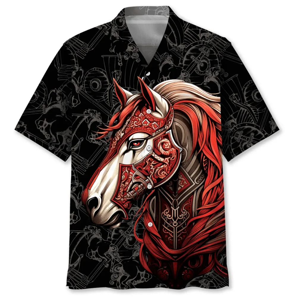 Horse Viking Hawaiian Shirt BS2763217 - Been Store