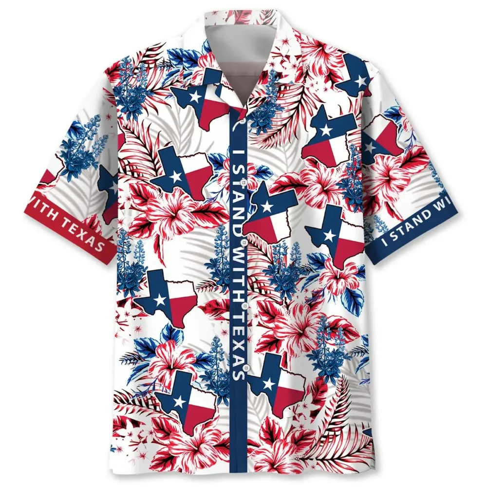 I Stand With Texas Hawaiian Shirt BS2763540 - Been Store
