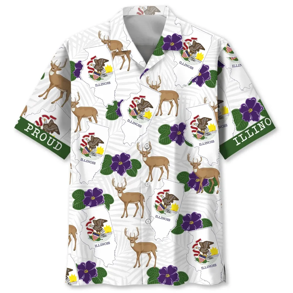 Illinois State Proud Hawaiian Shirt BS2763783 - Been Store