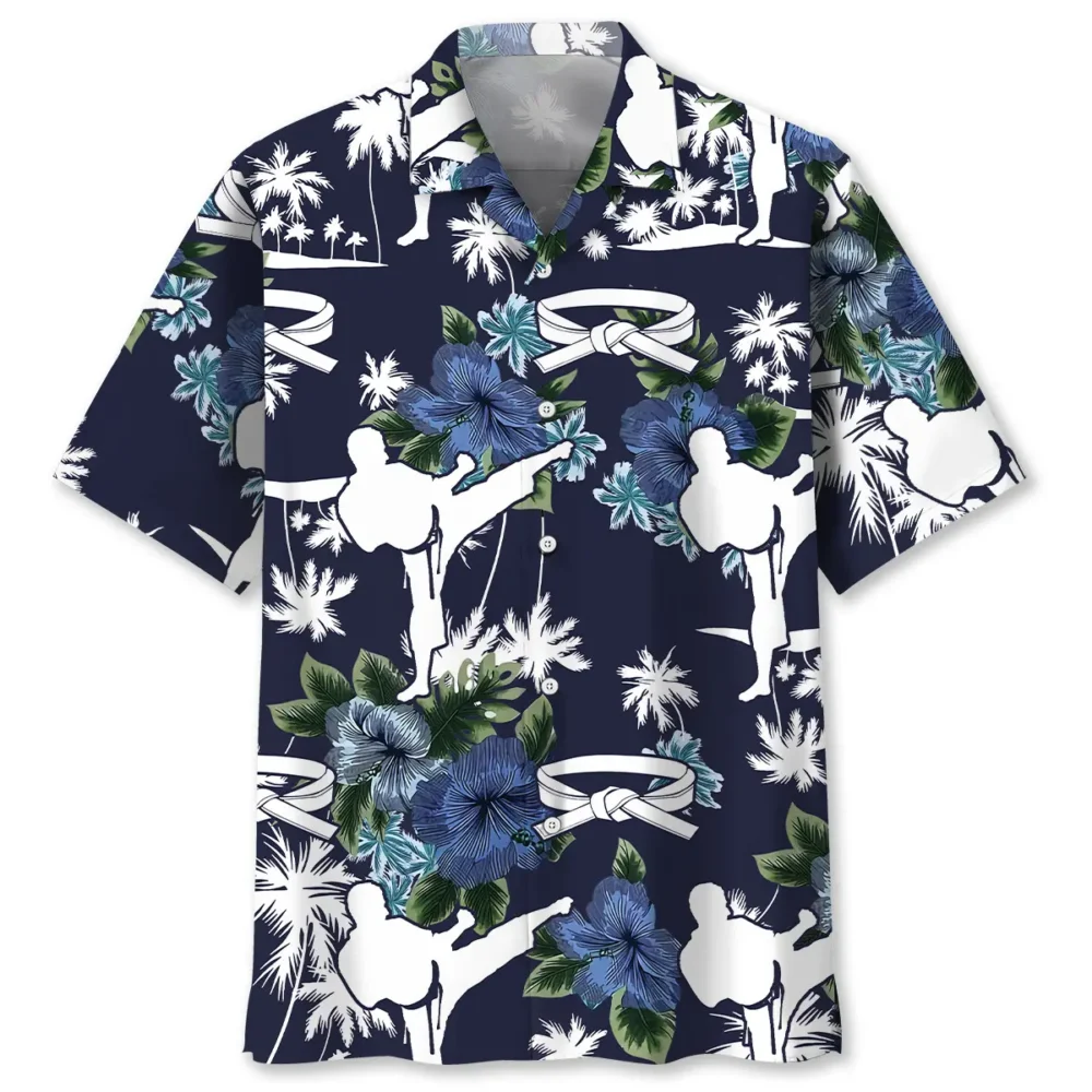 Karate Blue Nature Hawaiian Shirt BS2763671 - Been Store