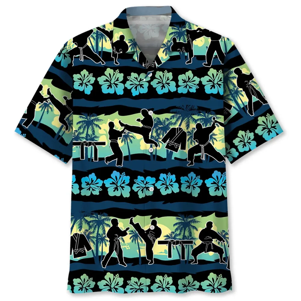 Karate Tropical Flower Beach Hawaiian Shirt BS2763335 - Been Store