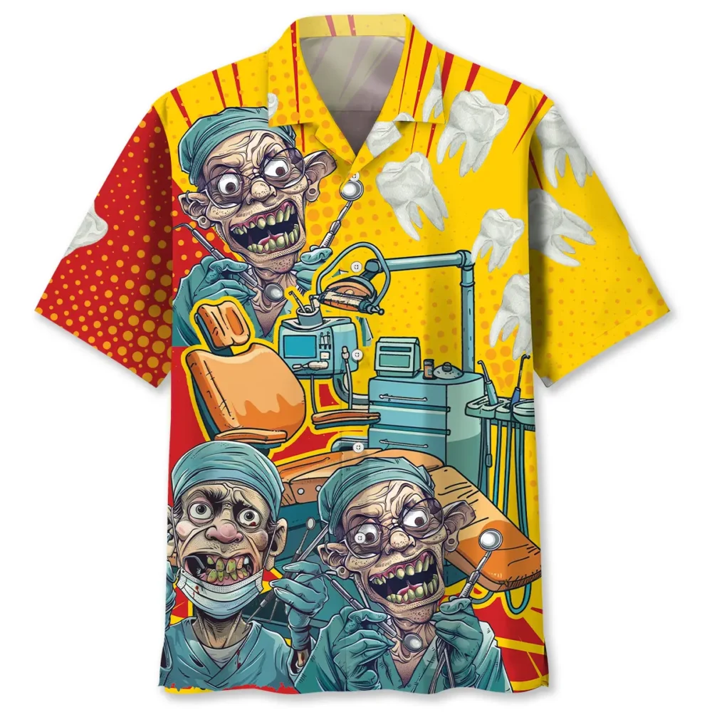 Mad Dentist Graphic Art Hawaiian Shirt BS2763972 - Been Store