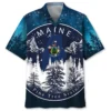 Maine Proud State Night Hawaiian Shirt BS2763943 - Been Store