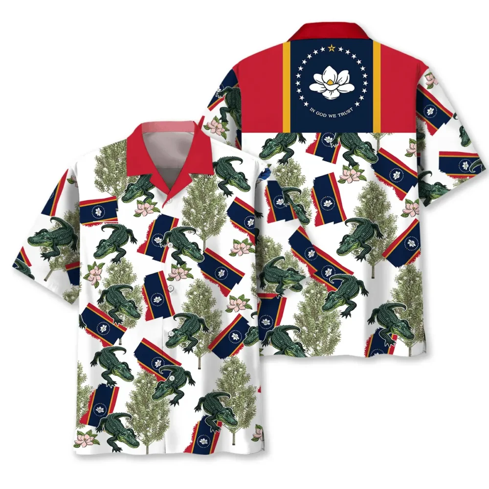 Mississippi State Proud White Hawaiian Shirt BS2763798 - Been Store