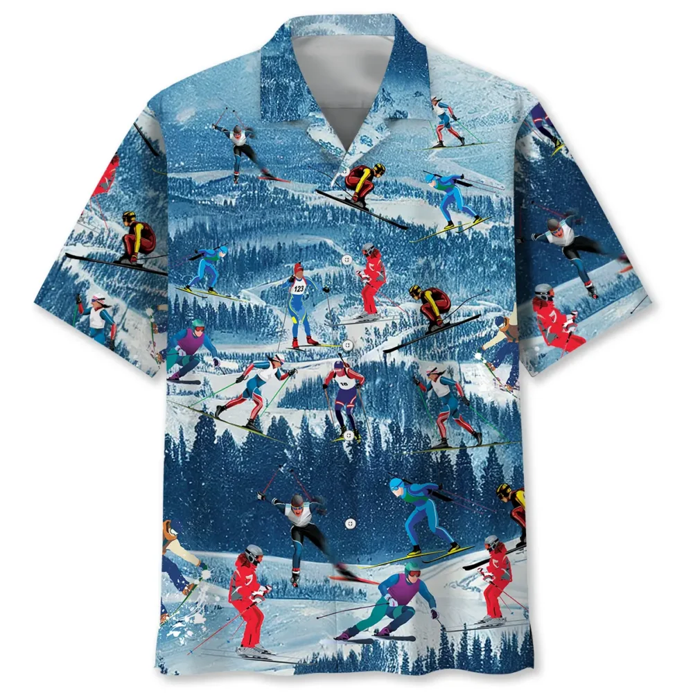 Mountain Skiing Hawaiian Shirt BS2763229 - Been Store