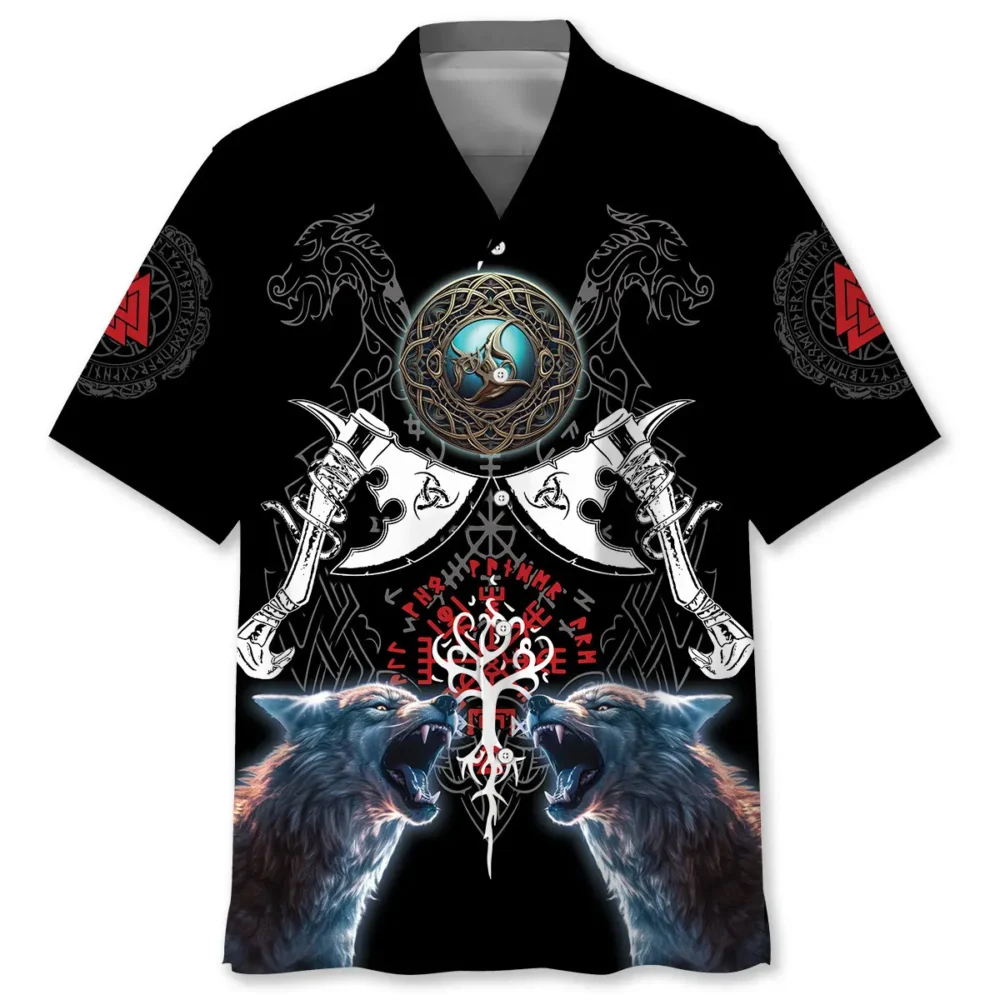 Mythology Viking Warrior Hawaiian Shirt BS2763006 - Been Store