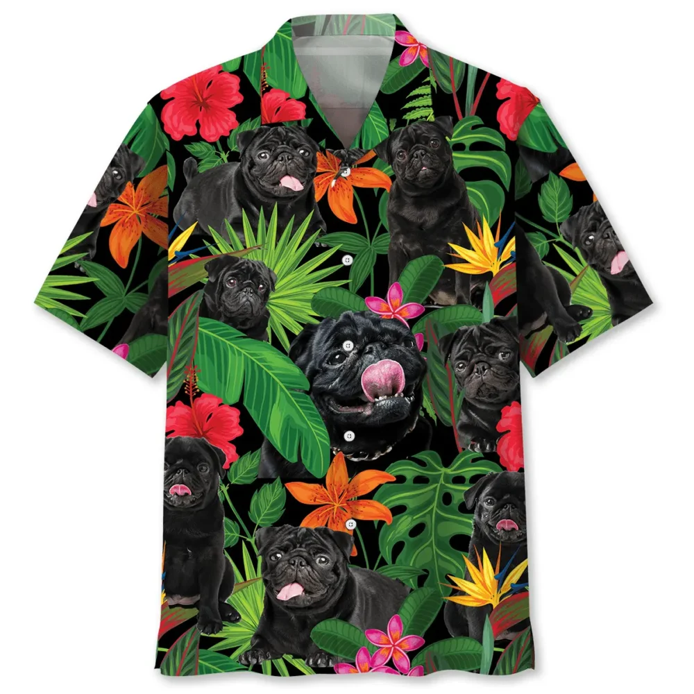 Naughty Pug Hawaiian Shirt BS2763003 - Been Store