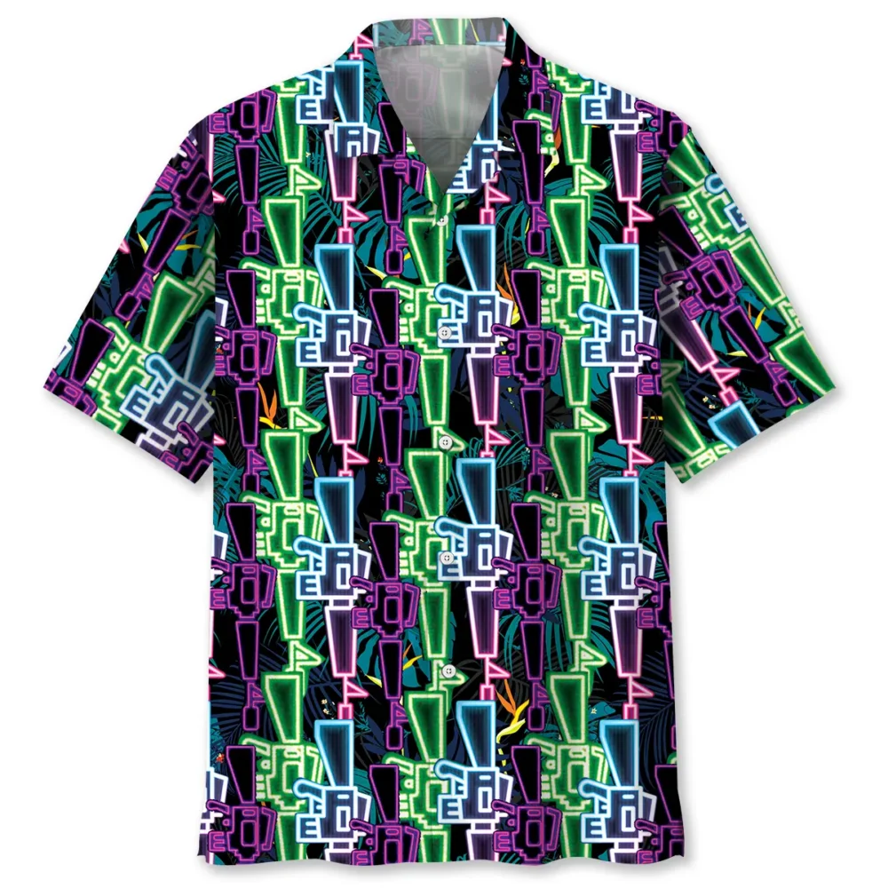Neon Colorful Guns Hawaiian Shirt BS2763651 - Been Store
