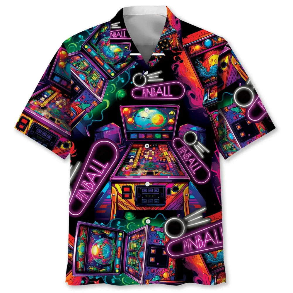 Neon Pinball Arcade Hawaiian Shirt BS2763699 - Been Store
