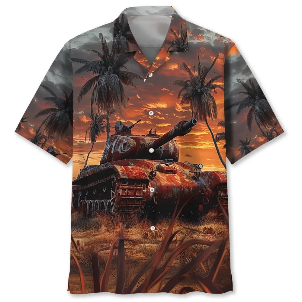 Old Soldier Tank Hawaiian Shirt BS2763380 - Been Store