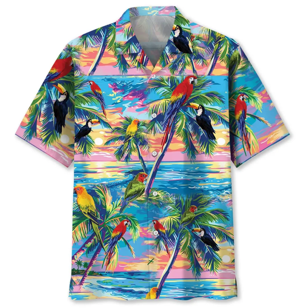 Parrot Summer Beach Hawaiian Shirt BS2763471 - Been Store
