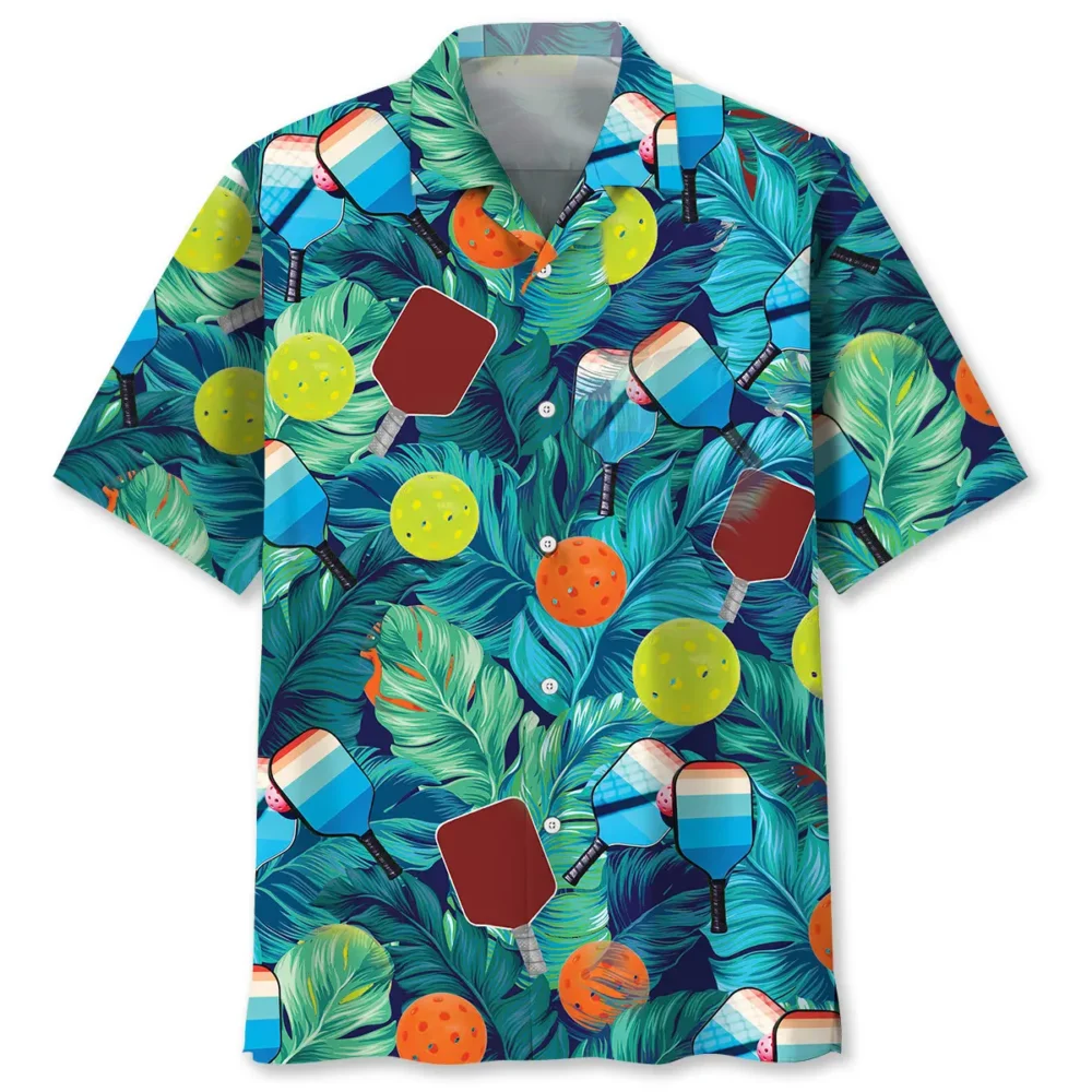Pickleball Tropical Green Hawaiian Shirt BS2762991 - Been Store