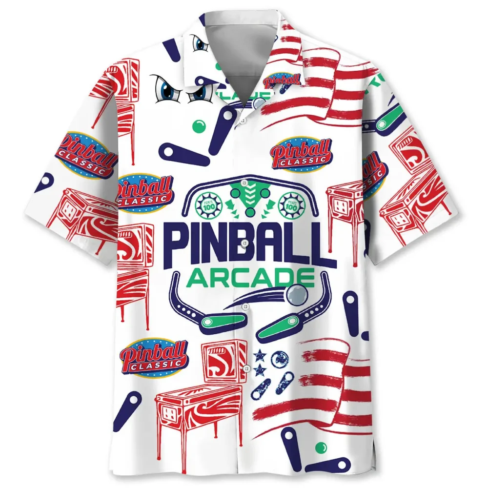 Pinball Arcade Hawaiian Shirt BS2763698 - Been Store