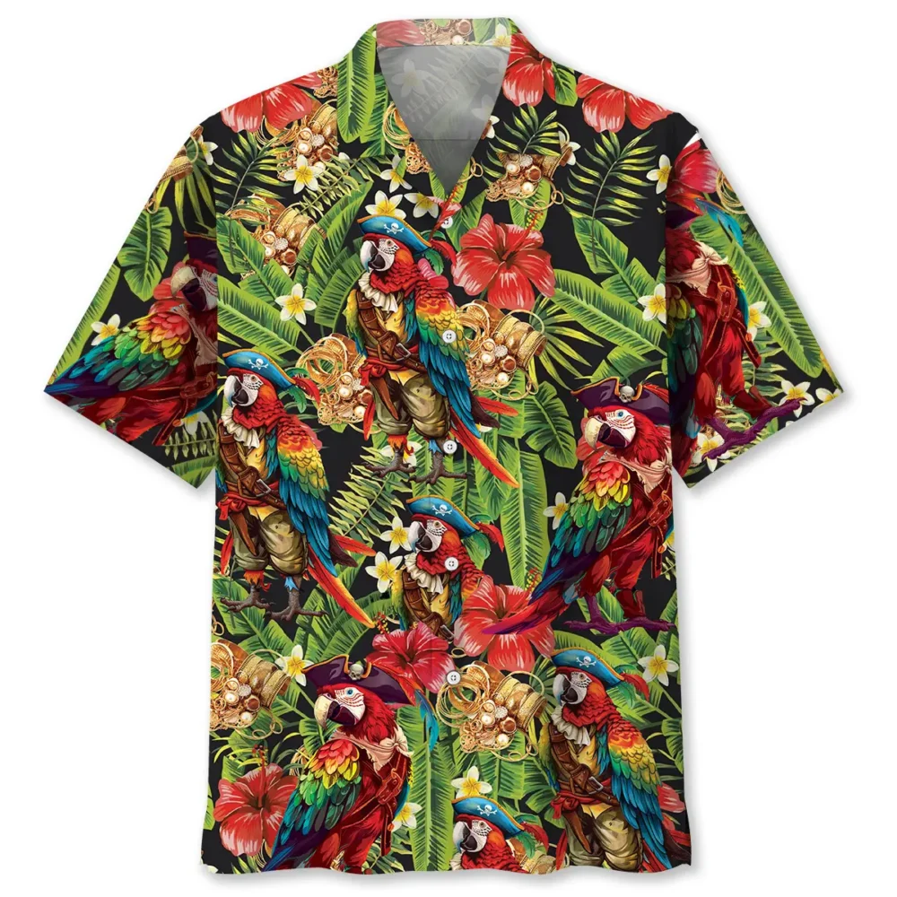 Pirate Parrot Tropical Hawaiian Shirt BS2763468 - Been Store