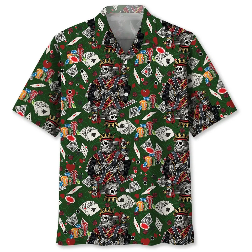 Poker Card Hawaiian Shirt BS2763069 - Been Store