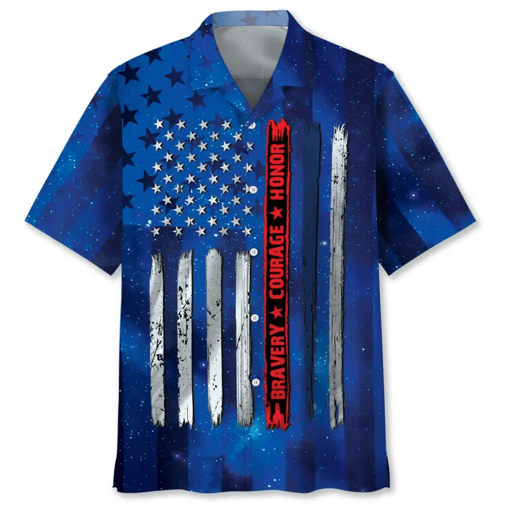 Police Bravery Courage Hornor Hawaiian Shirt BS2763871 - Been Store