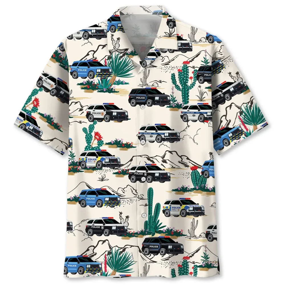 Police Cars Hawaiian Shirt BS2763351 - Been Store