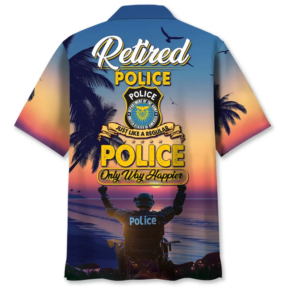 Police Retirement Hawaiian Shirt BS2763712 - Been Store