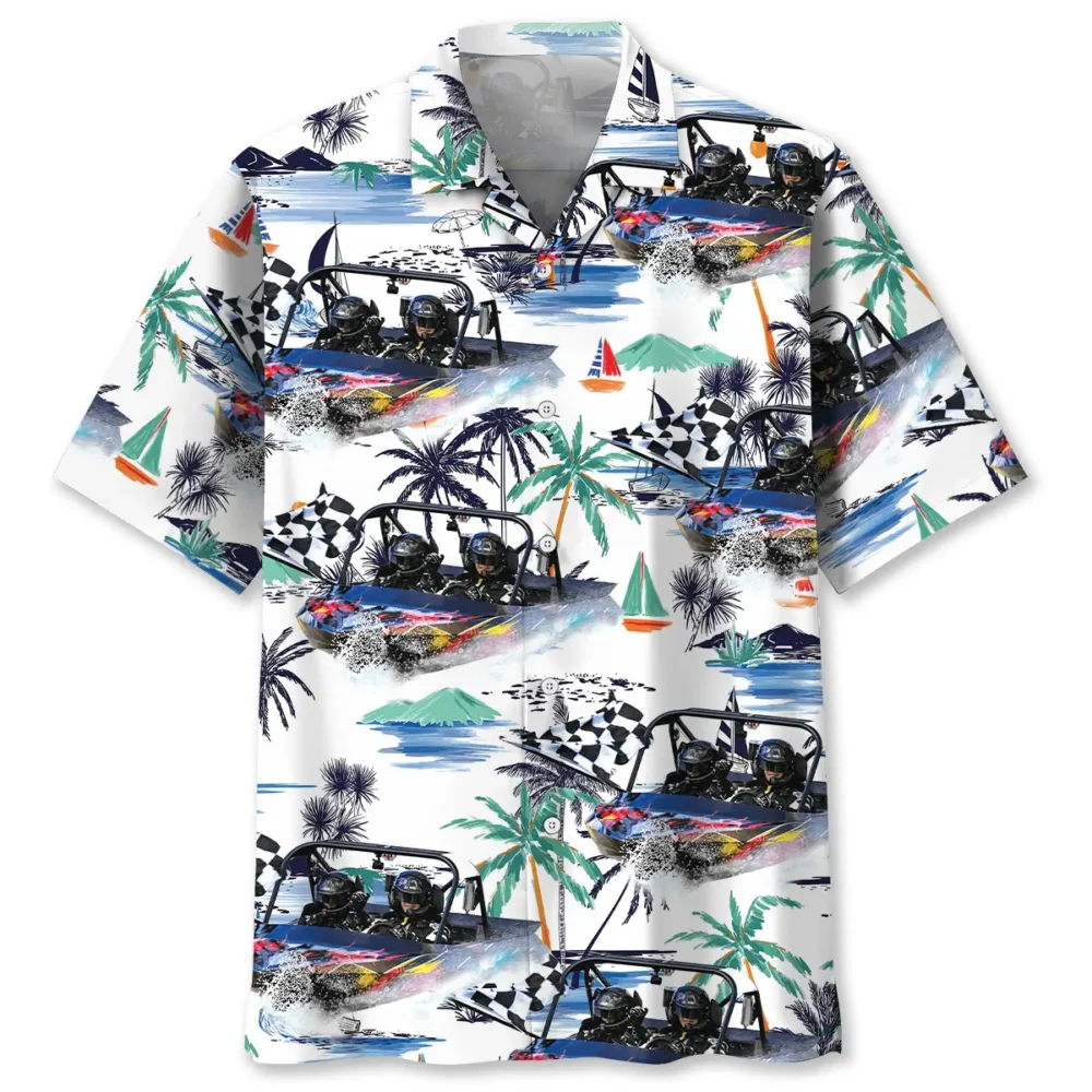 Power Boat Racing Hawaiian Shirt BS2763587 - Been Store