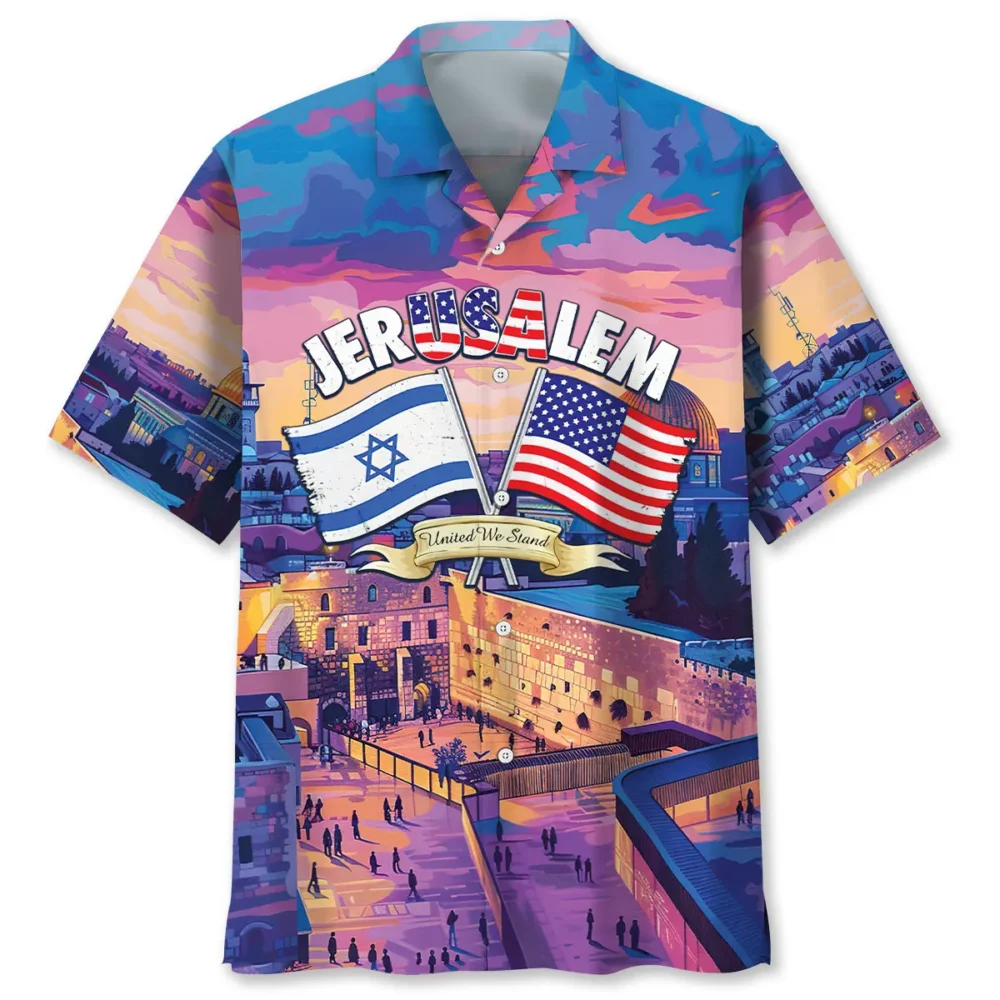 Pray for Jerusalem Hawaiian Shirt BS2763955 - Been Store