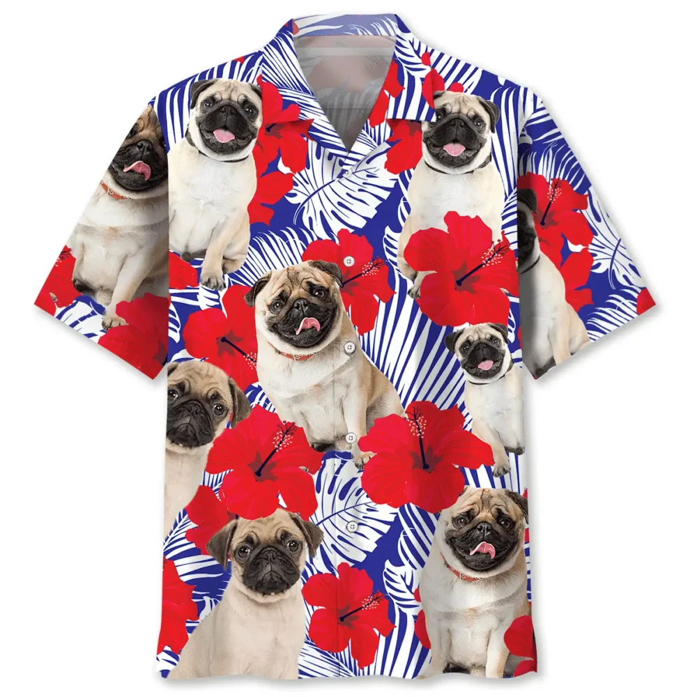 Pug Tropical Hawaiian Shirt BS2762998 - Been Store