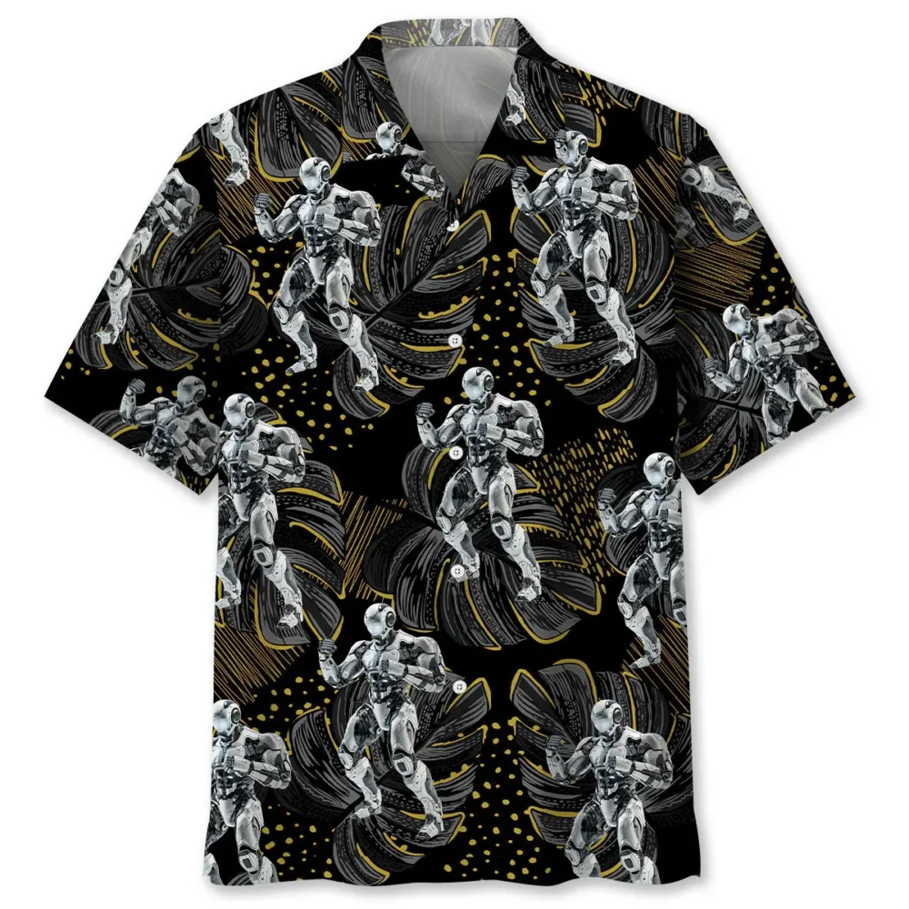 Robot Fighter Hawaiian Shirt BS2763448 - Been Store