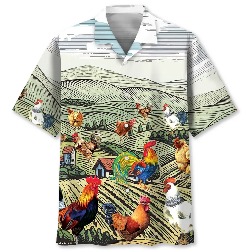 Rooster Farm Hawaiian Shirt BS2763163 - Been Store