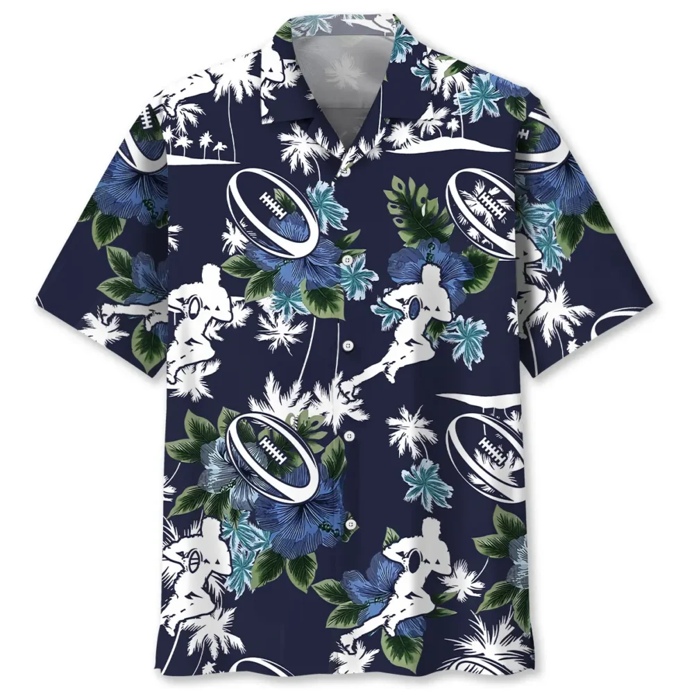 Rugby Blue Nature Hawaiian Shirt BS2763785 - Been Store