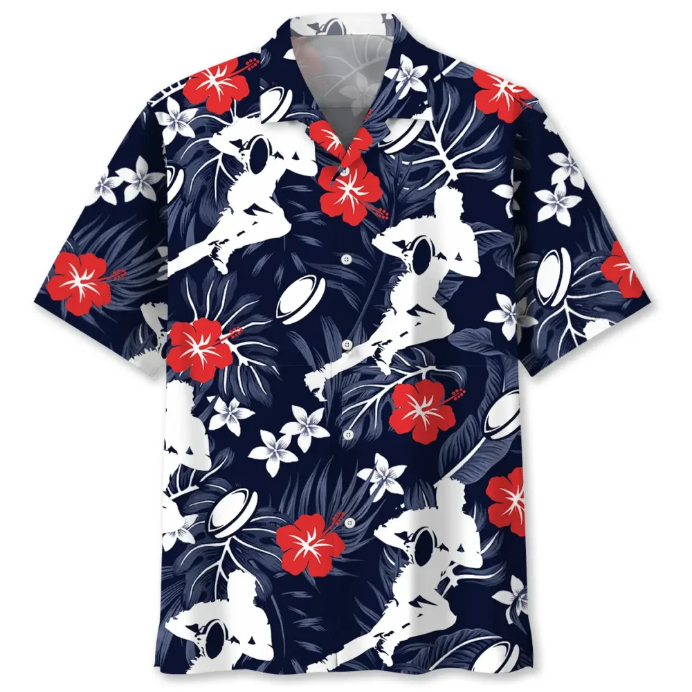 Rugby Hibiscus Hawaiian Shirt BS2763946 - Been Store