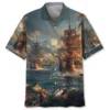 Sailboat Pirate Vintage Hawaiian Shirt BS2763419 - Been Store